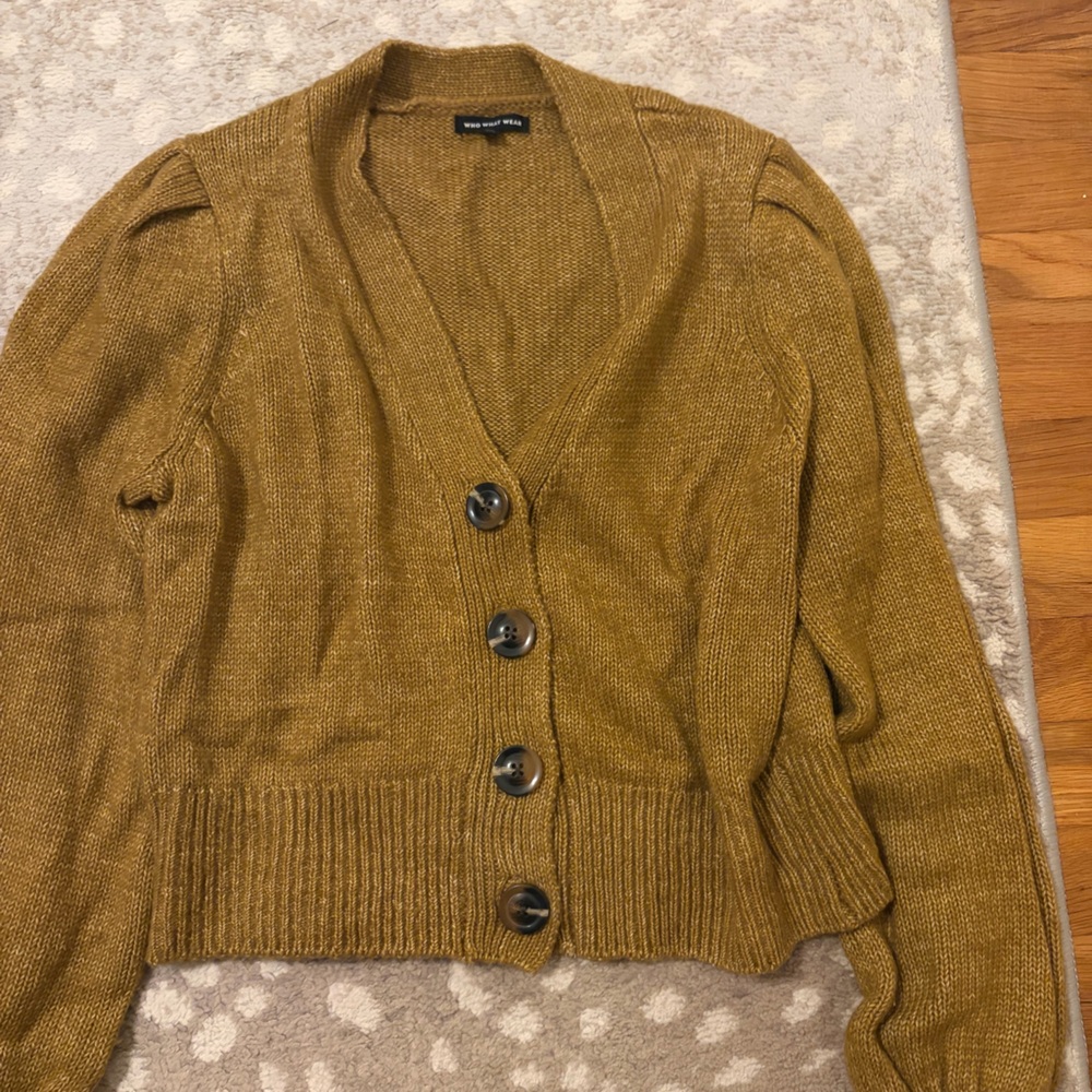 Target Who What Wear Cardigan in Mustard